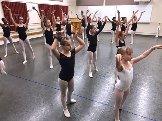 Image of young dancers from Summer I Program