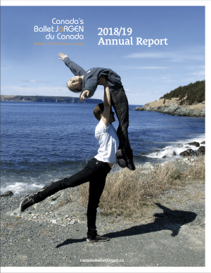 Image of the cover of Canadas Ballet Jorgen - Annual Report 2018-2019