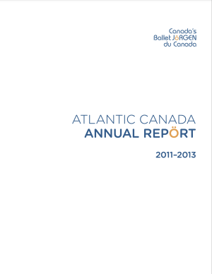 Image of the cover of Canadas Ballet Jorgen - Atlantic Report 2011-2013